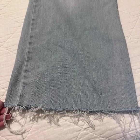 Vibrant Light Blue Flare Jeans - Picture 4 of 6